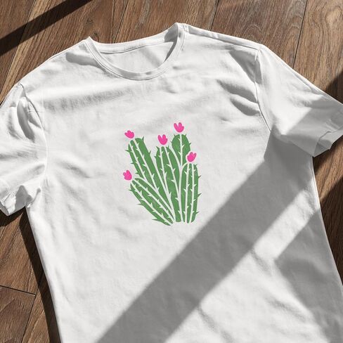 25 Pcs 6 Inch Cacti Stencils for Painting, Reusable Flower Plant Templates Kit Alphabet Stencils for Painting on Wall, Wood, Fabric, Glass, Spray Painting, DIY Craft Decoration (Cacti) in Saudi Arabia
