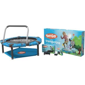 TekyGo! Plus Junior Bouncer Bundle, Plug & Play Interactive Educational Games for Toddlers, Indoor Trampoline and Sensor with 10 Pre-Installed Games
