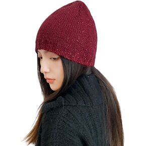 Sequin Knitted Beanie Hat for Women Men Glitter Winter Skull Caps Outdoor Windproof Cold Weather Bonnet
