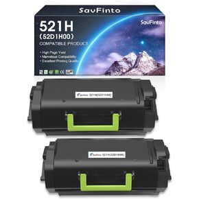 521H 52D1H00 High Yield Toner Cartridge Replacement for Lexmark MS710 MS710dn MS711 MS810 MS810dn MS810n MS811 MS812 MX710 MX710de MX711 MX810 MX811 MX812 Series Printer (Black, 2-Pack)