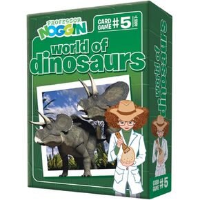 Professor Noggin's World of Dinosaurs Trivia Card Game - an Educational Trivia Based Card Game for Kids - Trivia, True or False, and Multiple Choice - Ages 7+ - Contains 30 Trivia Cards