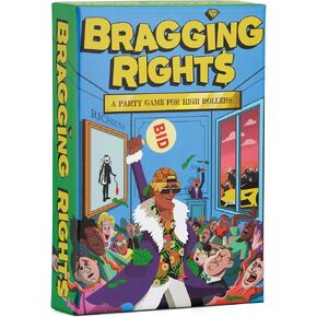 Bragging Rights - Party Game for High Rollers, Clarendon Games, Auction Bidding Card Game, Ages 10+, 2-6 Players
