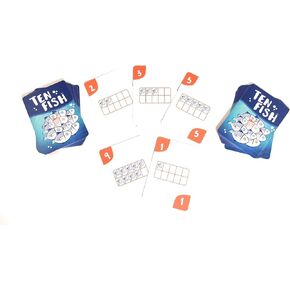 Ten Fish Math Card Game - Family Friendly Educational Cool Math Games for Kids - Elementary and Kindergarten Learning Activities Help Boys and Girls to Learn Mathematics in a Fun, Interactive Way