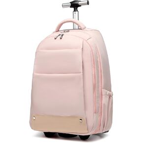 Rolling Backpack,Travel Laptop Backpacks with Wheels 17 inch Water Resistant Backpack Mens Rolling Laptop Lag Women Carry on Bag Airline Approved Trolley Roller Backpack Suitcase for Travelling