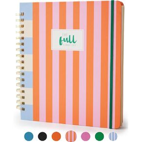 2025 Special Edition in Purple Blue - Goal Setting, Habit Tracking, Monthly & Weekly Planning, Dated Jan-Dec, 180° Lay-Flat Spiral, Premium 120 GSM Paper