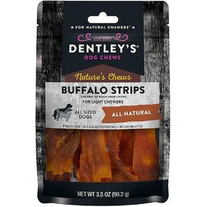 DENTLEY'S Nature's Chews Buffalo Strips Dog Chew - 3.5 Oz.