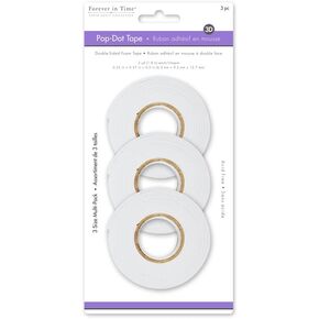 Forever in Time PD506 Dual-Adhesive Foam Tape, 0.25in/0.35in/0.5in