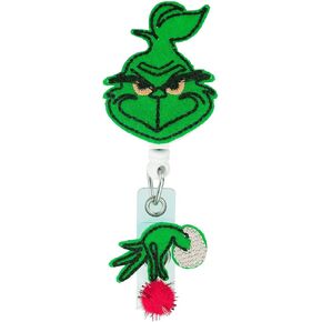 Christmas Badge Reel, Nurse Badge Reel, Holiday Retractable Badge, Holiday ID Badge Holder, Nurse Badge Holder, Name Badge Holder