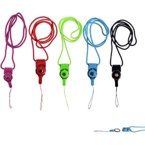 yueton Pack of 5 Detachable Neck Strap Band Lanyard for Cell Phone Camera iPod Mp3 Mp4 USB Flash Drive ID Card Badge Other Electronic Devices
