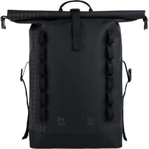 GOT BAG Jason Momoa ROLLTOP Backpack | Durable 100% Recycled Ocean Impact Plastic™ | Ultra-Light Waterproof Fabric | 15" Laptop Sleeve (Black)