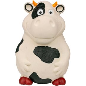 Farm Squeaker Natural Rubber Animal Dog Toy for Small Medium Large Dog Toy, Green Tractor