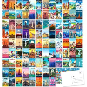 LCLAIDYDY 63 National Parks Postcard Set,Vintage Travel Posters Illustrations Postcards,U.S. National Parks Post Cards for Kids Students Teachers Mailing 4x6 in Kuwait