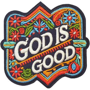 God is Good Morale Patch: Funny Christian Military Patches Cute Meme Patch Mello Patch - Hook and Loop Sew On Patch - Embroidered Emblem Fastener for Tactical Backpack Bible Verse Murph Vest Jean Hat