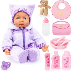 Bayer Design Piccolina Magic Eyes Baby Doll, 8-10 - 18" (46cm)
