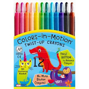 Twist-Up Crayons - 12 Count Color Set