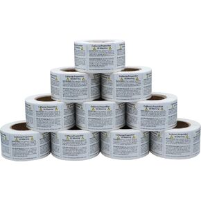 California Prop 65 Warning Labels, 1×2 Inch P65 Health Consumer Alert Sign Chemical Safety Self Adhesive Stickers - 500 Labels Per Roll (10 Rolls)