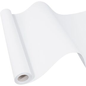 HERUIO White Kraft Paper Roll 15"x 590" Wrapping packing Paper Roll