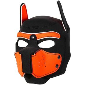 Adults Pup Hood, Pup Mask, Pup Play Hood, Removable Dog Full Face Pup Hood Mask