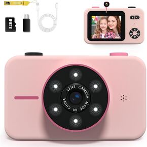 Makolle Kids Camera,Kids Camera for Boys,Kids Digital Camera Kids Video Camera for vlogging Christmas Birthday Gifts for Boys Age 3-9 Portable Toy for 3 4 5 6 7 8 Year Old Boys with 32GB SD Card