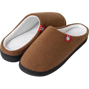 Two-Tone Felt Soft Plush Warm Slipper for Women and Men, Cozy Memory Foam Slippers Casual Slip On Warm House Shoes Indoor/Outdoor Felt Slippers