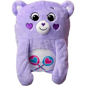 Happy Nappers: Care Bears Pillow Pocket Pal - Share Bear - Plush Character Pillow Case, Animal Cover w/Weighted Paws, Soft Huggable Companion, Kids