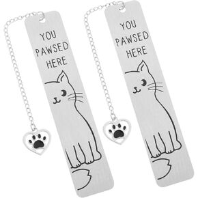 Cat Lover Gifts for Women Men Cat Bookmarks Gifts for Cat Lovers Cute Bookmarks for Women Girls Funny Cat Gifts for Friends Coworkers Birthday Gifts Bookmarks Gift for Reading Women Book Lovers