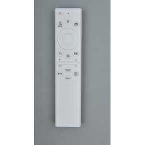 BN59-01391A Solar Voice Replacement Remote for Samsung Frame TV Remote with Bluetooth Rechargeable Solar Cell, Compatible with Samsung 2021-2023 Neo LED Smart 4K Ultra HD TV, 4 Shortcut Buttons, White