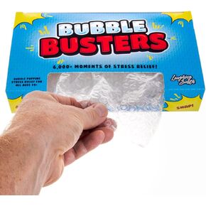 Laughing Smith Bubble Busters (20 Sheets) - Bubble Wrap Popper Sheets for Stress Relief - Funny Gag Items - Pop It Fidget Toys - Sensory Poppers for Teens & Adults - Fun & Calming Burst Therapy Play
