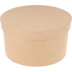 Paper Mache Oval Boxes - Kraft Cookie Boxes Oval Papier Mache Jewelry and Favor Boxes with Lids to Paint, Decoupage and Decorate for Pastries,Cookies,Donuts,Favors,Jewelry,and Crafts