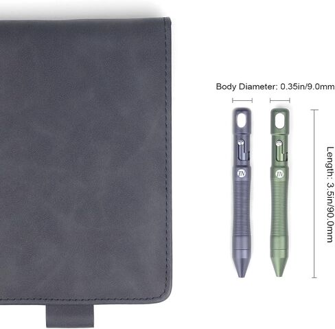 ThruNite Bolt Action Pen, Mini Ballpoint Pen, Sleek Design, Smooth Writing - Ideal for Professionals and Gifts, Replaceable Black Ink Pens for Office, Working, Writing, Construction Work (Dark Green) in Saudi Arabia