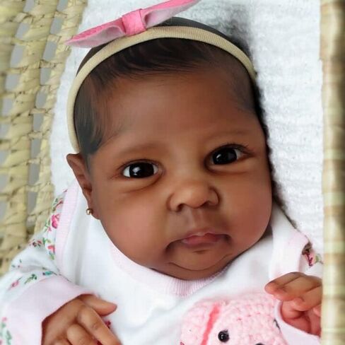 Angelbaby Realistic Reborn Baby Doll Look Real 18inch Newborn Silicone Baby Girl Dolls Soft Weighted Lifelike Cute Bebes Reborn Infant Rebirth Doll Sets for Toddler GiftsV in Saudi Arabia