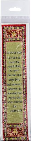 The Ten Commandments, Bulk Pack of 4 Woven Fabric Bible Verse Bookmarks, Silky Soft & Flexible Religious Bookmarkers for Novels Books & Bibles, Memory Verse Gift, Traditional Turkish Woven Design in Kuwait