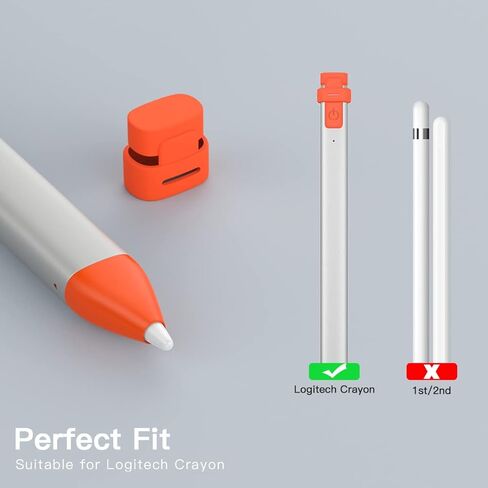 مجموعة أغطية أقلام رصاص مكونة من قطعتين متوافقة مع قلم التلوين الرقمي من لوجيتك، ملحقات بديلة غطاء سن القلم الرصاص (غطاء سن القلم) in Kuwait