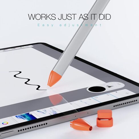 مجموعة أغطية أقلام رصاص مكونة من قطعتين متوافقة مع قلم التلوين الرقمي من لوجيتك، ملحقات بديلة غطاء سن القلم الرصاص (غطاء سن القلم) in Kuwait