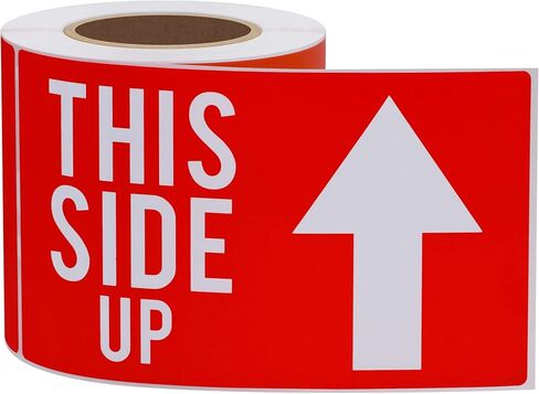 Fragile Stickers 3x5 100 PCS Shipping Labels Warning Label Rectangle Sticker, Red, Glass Handle with Care in Saudi Arabia