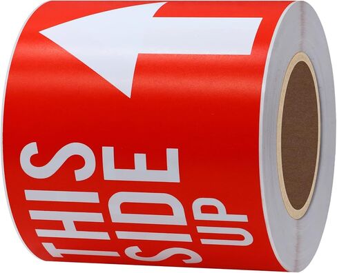 Fragile Stickers 3x5 100 PCS Shipping Labels Warning Label Rectangle Sticker, Red, Glass Handle with Care in Saudi Arabia