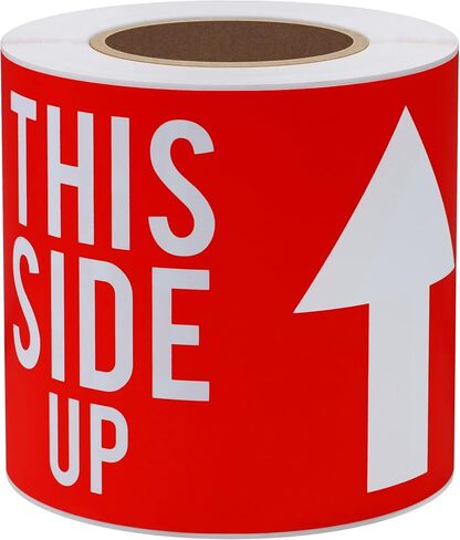 Fragile Stickers 3x5 100 PCS Shipping Labels Warning Label Rectangle Sticker, Red, Glass Handle with Care in Saudi Arabia