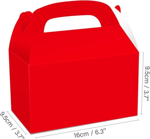 Partystadl 12 Pack Party Favor Boxes, Eco-Friendly Kraft Paper Candy Boxes with Handles, Sturdy Favor Boxes for Birthday, Holiday Events, and Snacks (Pink) in Saudi Arabia
