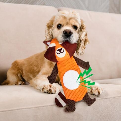 Dog Toys No Stuffing, 3 Pack Plush Dog Squeaky Toys for Small, Medium Breeds, Fun for Indoor Puppies with Squeaker and Crinkle Paper, Pet Entertaining Toys Interactive Teething Chew Toys Dog Toys in Saudi Arabia
