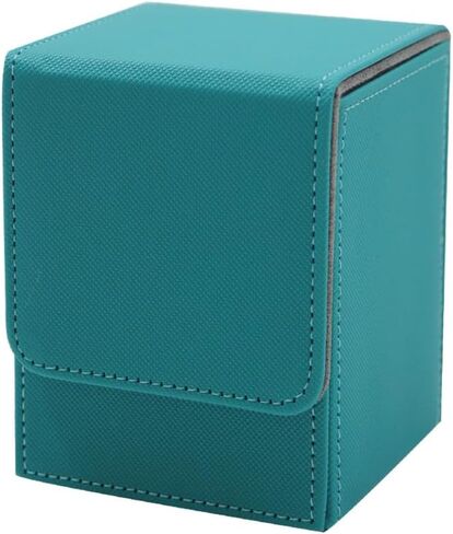 Trading Card Box, Collectible Trading Card Cases, Card Deck Box Storage Box Case Deck Box Card Holder, Can hold around 100 cards (Blue) in Saudi Arabia