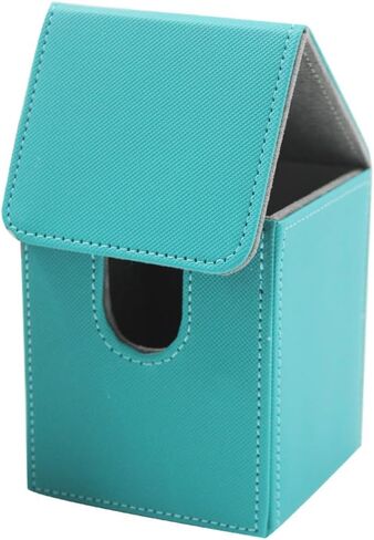 Trading Card Box, Collectible Trading Card Cases, Card Deck Box Storage Box Case Deck Box Card Holder, Can hold around 100 cards (Blue) in Saudi Arabia