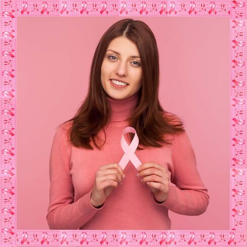 99Ft Breast Cancer Awareness Bulletin Board Borders Pink Ribbon Patterned Bulletin Border Trim for Women Girls for Classroom Wall Office Window for Breast Cancer Month Decor in Saudi Arabia