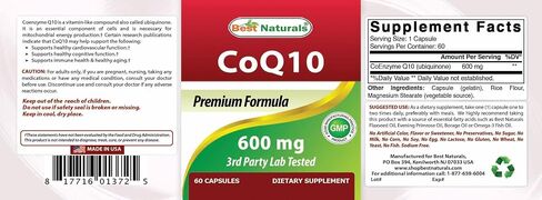 Best Naturals Best Naturals Coq10 Coenzyme Q10 200 Mg Capsule, 120Count in Saudi Arabia
