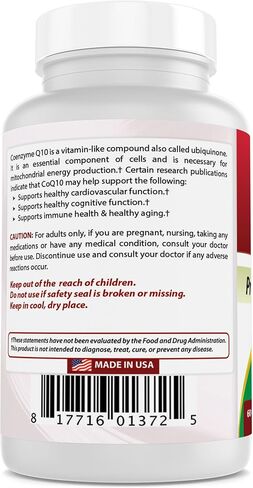 Best Naturals Best Naturals Coq10 Coenzyme Q10 200 Mg Capsule, 120Count in Saudi Arabia