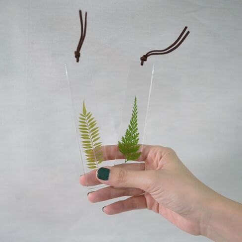 Epoxy Bookmark Dried Flower Resin Bookmark Pressed Flower Bookmark Transparent acrylic bookmark for Kids Woman Teacher Students Reading Planner Book Club ForgetMeNot in Kuwait
