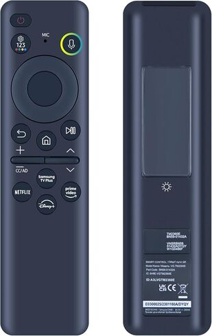 BN59-01391A Solar Voice Replacement Remote for Samsung Frame TV Remote with Bluetooth Rechargeable Solar Cell, Compatible with Samsung 2021-2023 Neo LED Smart 4K Ultra HD TV, 4 Shortcut Buttons, White in Saudi Arabia