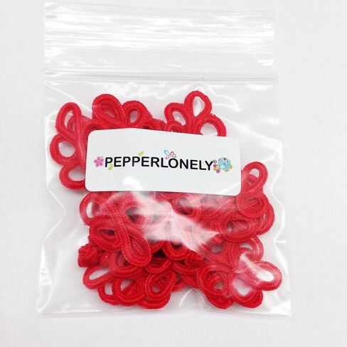 PEPPERLONELY 10 Pairs 8cm Chinese Knots Frog Buttons Closure Sewing Fasteners for Sweater Cloak Coats Scarf Cardigan and Costumes Outfit Sewing, Gold in Kuwait