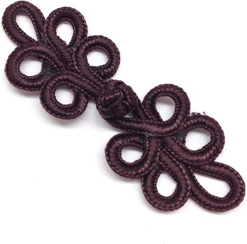 PEPPERLONELY 10 Pairs 8cm Chinese Knots Frog Buttons Closure Sewing Fasteners for Sweater Cloak Coats Scarf Cardigan and Costumes Outfit Sewing, Gold in Kuwait