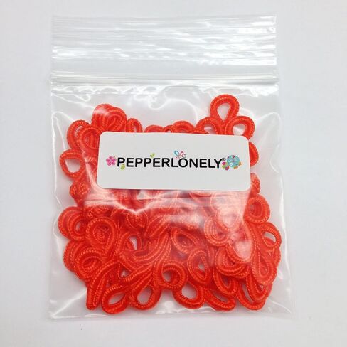 PEPPERLONELY 10 Pairs 8cm Chinese Knots Frog Buttons Closure Sewing Fasteners for Sweater Cloak Coats Scarf Cardigan and Costumes Outfit Sewing, Gold in Kuwait