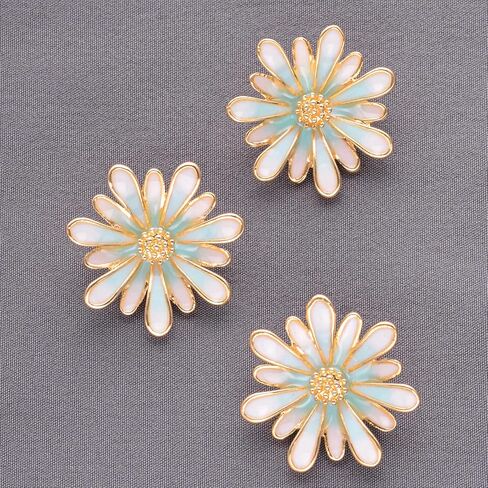 4 PCS Rhinestone Pearl Buttons Embellishments, Sparkly Crystal Decorations for Sewing Crafts Clothing DIY Jewelry Making Wedding Accessory Bouquet (Pearl-2) in Saudi Arabia